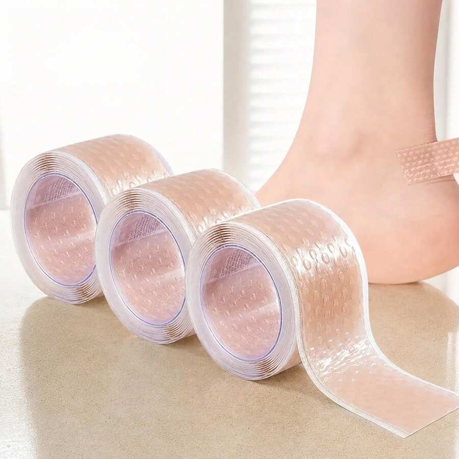 3/6 Gulungan Pita Pelindung Anti Gesekan Transparan, Balutan Perekat Diri yang Lembut dan Bernapas, Pas untuk Jari Kaki, Tumit, Pergelangan Kaki, dan Jari Tangan, Nyaman Dipakai - Berbagai Gaya - View 1