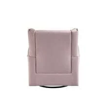 Tamaki Pink Fabric Glider Chair With Swivel - Pink1 - View 5