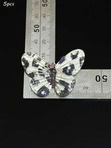 Autumn And Winter Hanging Hole Leopard Print Butterfly Accessories, Diy Flat Bottom Phone Case Pendant Decoration Accessories Wholesale - Multicolor - View 13