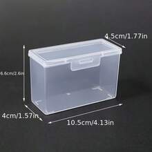 1set Clear Storage Box Set With Lids, Sturdy Plastic Organizer. Stylish Storage Solution For Business Cards, Game Cards, Credit Cards And Playing Cards - View 10