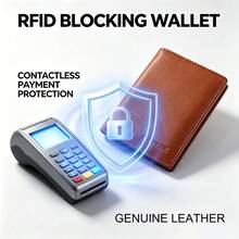 CAIBAOLAI 1pc Vintage Style Genuine Leather Men's Vertical Wallet, Slim Short Design, Can Hold ID Card And Multiple Credit Cards, Durable Classic Design, Portable And Easy To Carry - Khaki - View 8