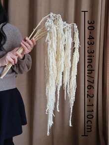1/2/3/4/5/10pcs Artificial Hanging Amaranth Flowers, Floral Art, Hanging Floral Decor, Wedding Arch Decoration, Backdrop Decor - White - View 6