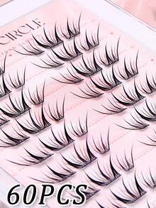 10-Row Glue-Free Reusable Segmented False Eyelashes, Large Volume, Beginner-Friendly, Easy To Apply, Natural And Lightweight, Comfortable For Daily Wear, Soft Natural Eye Makeup Effect - C - View 4