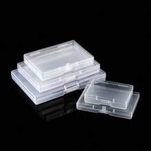 6pcs Transparent Plastic Storage Boxes With Hinged Lids - Clear Storage Boxes For DIY Crafts, Jewelry And Small Items, Secure Snap Closure, Stackable Design For Convenient Storage, Jewelry Storage Box 1PC Pencil Case - Clear - View 5