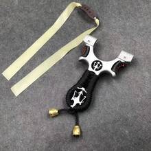 1pc High-Quality Hunting Slingshot, Metal Material, Suitable For Outdoor Shooting Games And Survival Slingshot. - Black - View 6