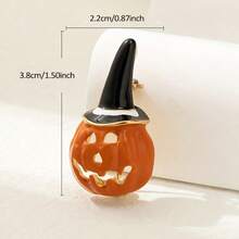 1pc Cute Exquisite Pumpkin Shaped Zinc Alloy Brooch Halloween Theme Accessory Holiday Gift - Pumpkin Brooch - View 7