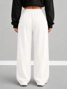 Women Sweatpants - White Pan - View 2