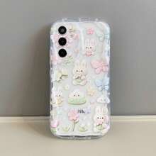Cartoon Blumen Kaninchen Schmetterling Wellen Handyhülle + Lanyard Handyhülle/Kompatibel mit Apple 18PROMAX/18PRO/18/17PROMAX/16promax/15promax/14promax/13promax/12promax/11promax/XSMAX/7/8PLUS/Kompatibel mit Samsung S26/252432u Handyhülle Kompatibel mit Xiaomi 17T 17TPRO Kompatibel mit Redmi NOTE 15 14 Kompatibel mit Huawei Honor 600 Kompatibel mit Moto Kompatibel mit OPPO Kompatibel mit Vivo Kompatibel mit Transsion Kompatibel mit OPPO - Transparent - Übersicht 4