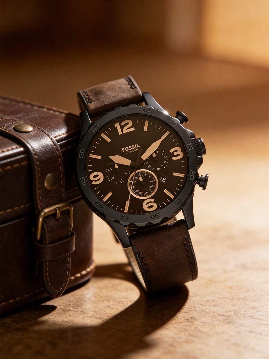 Fossil Analog Chronograph Quartz Wrist Watch, Casual Business Daily Dress Watch For Men, Multiple Model Options - WATCH - View 1
