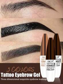 Waterproof Semi-Permanent Eyebrow Tint Gel - Eyebrow Tattoo Ink, Long-Lasting And Smudge-Proof, Suitable For All Light Beige Skin Tones. Peel-Off Eyebrow Gel, Matte Finish, Long-Lasting Waterproof, Semi-Permanent Dye, Fast-Acting, Easy To Apply And Color, Twist-Off Design For Easy Cleaning, Pocket-Sized For Travel Convenience, Suitable For Music Festivals, Parties, Easter And Holiday Gifts - Multicolor - View 1