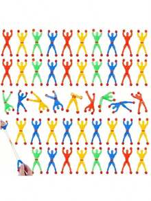5/10/20/30pcs Sticky Climbing Wall Toys For Boys, Party Favor Set, Fun Finger Toys, Gift Bag Fillers, Random Colors - Multicolor - View 3