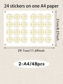LICVIC Custom Text Christmas Gift Stickers, Personalized Family Name Labels, Elegant Golden Holiday Style, Customized Merry Christmas Envelope Seals, Customizable Gift Wrapping Labels, Christmas Cards, Present Decor, Holiday Party Gifts, Round Sticker - Style B - View 9