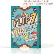 Hasbro Flip 7 adalah permainan kartu papan yang cocok untuk acara kumpul keluarga dan permainan meja santai. Ini adalah permainan kartu interaktif antara orang tua dan anak yang cocok untuk 3 pemain atau lebih. - Perak - View 2