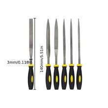 6pcs Woodworking File Set, For Carving, Shaping, Woodworking, Wood Craft, Grinding - 6pcs/Set - View 3