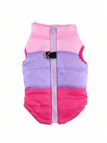 1pc Small & Medium Dog/Cat Pet Vest, 3-Color Pet Jacket With Outdoor Leash Attachment - Multicolor - View 11