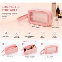 NEFOUME All-In-One Beauty Set With Makeup Bag, Puffs, Bow Headband, Wristbands, Mushroom Puff, Mini Makeup Sponges & 200PCS Cotton Pads, Travel Toiletry Bag Set - Multicolor - View 9