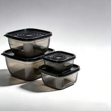 Juego de 12 piezas de recipientes herméticos para almacenar alimentos de estilo nórdico, accesorios de cocina estándar de la UE a prueba de fugas apilables, cajas de almuerzo, recipientes para alimentos, adecuados para el hogar, la cocina, la oficina y el picnic - Multicolor - Ver 17