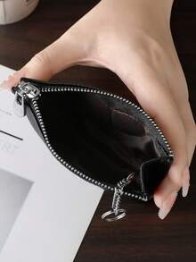 Heart-Shaped Candy Color Mini PU Coin Purse With Keychain, Cute Fashion Small Wallet For Women - View 4