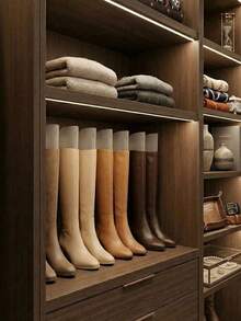 2/4/6/10 Pack Tall Boot Shapers, Plastic Boot Support Inserts, Shoe Trees, Tall Boot Stands, Boot Stuffers To Keep Shape, Boot Inserts To Keep Shape, 3D Fixed Boot Stretchers, For Women's Boots, Cowboy Boots, Knee-High Boots - Multi-color - View 4