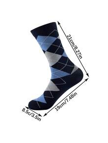 4 Pairs Unisex Mid-Calf Business Socks, Soft And Comfortable Texture, Breathable And Moisture-Wicking, Fashionable And Versatile Style, Essential For Business Success - Multicolor - View 4
