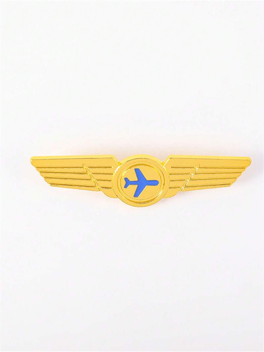 Unisex Airplane Pilot Badge - Multicolor - View 1