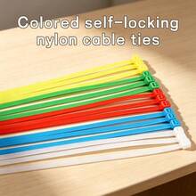 200pcs Random Color DIY Plastic Zip Ties Bird Nest Building Educational Toy, Boredom Relief, Chewing & Foraging Enrichment Accessory, Nesting Material For Parrots, Small Parrots, Cockatiels, Lovebirds And Other Small Pet Birds Cage Play - View 6