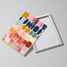 Brushstroke Wall Art Set Of 2 Colorful Abstract Prints Modern Canvas Posters For Living Room Bedroom Office | Frameless/Set Of (Framed) - A - View 10