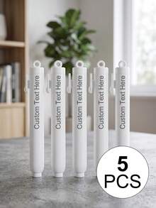 個性化姓名客製化可伸縮筆式橡皮擦，個性化刻字橡皮擦，伸縮滑動式藝術繪圖素描修正文具，辦公桌書寫用品，返校季教師節實用禮物，送給朋友和同學的創意文具組 - 白色 - 查看 28