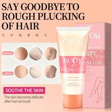 OTOU 2‑In‑1 Hair Removal Cream With Scraper, Gentle Moisturizing Soothing Depilatory Cream For Body & Bikini Line, Smooth Hair‑Free Skin - 2-in-1 Hair Removal Cream 1pc (with Scraper) - View 3