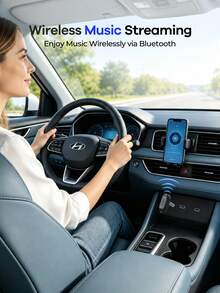 REMAX 車載Bluetooth音訊接收器，將有線汽車音響變成無線，支援Bluetooth音樂播放、免提通話、自動重新連接，3.5mm轉接器兼容喇叭及耳機，汽車配件、車用必需品、車內用品 - 銀色 - 查看 4