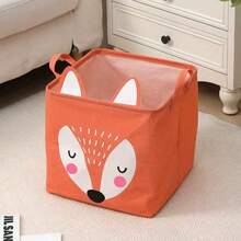 Cute Cartoon Animal Foldable Storage Basket, Waterproof Fabric Children's Toy Storage Bin With Handles, Suitable For Nursery And Bedroom - Multicolor - View 12