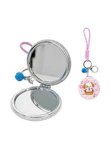Soft‑Cute Puppy Round Makeup Mirror ‑ Fashion Shell Design, Durable Vanity Mirror. Handy Round Compact Mirror For Makeup Touch‑Up At Any Time. Used For Bridal Shower, Birthday Small Gifts, Gifts For Mom, Family And Lover - Multicolor - View 7