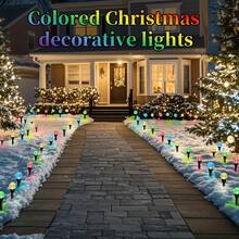Waterproof Solar Powered Cracked Ball Ground Light, Warm White LED, Auto On/Off, Outdoor Garden Lawn Pathway Landscape Decoration - Black - View 6