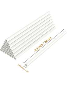10pcs Transparent Hanging Cake Support Rods, Cake Stacking Support Tubes, Layered Cake Structure Stacking Pins, White Plastic Support Rods, Used For Layered Cake Construction And Stacking, Suitable For Christmas Parties And Events, Support Rods - Transparent 12*240mm - View 5