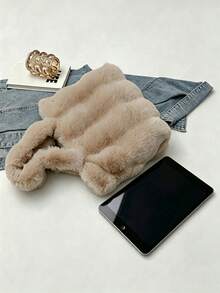 BAILEE A Casual, Cute, Solid-Colored Plush Shoulder Bag With Soft, Velvety Material And A Large Capacity That Closes Magnetically. A Great Gift Option. - Multicolor - View 11