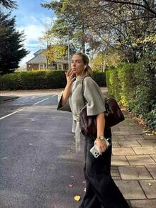 Women's New Autumn Knitted Sweater Elegant Casual Commute Travel - Grey - View 3