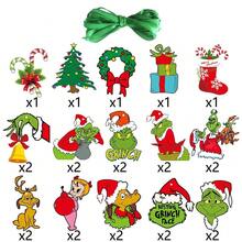 The Grinch The 32/25/20/15pcs The Christmas Theme Party Hanging Decorations, Christmas Tree Ornaments, Christmas Tree Decor - Cookie Monster - View 5