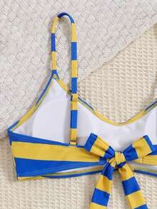 Women's Bikini Halter Tie 2-Piece Swimsuit Set, Fresh & Sexy Beach Vacation Style, 2026 Spring/Summer - Multicolor - View 6