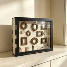 1 Set DIY Mini Museum Shadow Box Frame Kit With Customizable Photo Display And Miniature Figurine, Unique Personalized Keepsake Or Decor For Halloween/Christmas Gift Or Home Decoration - 7 Inches Square - View 8
