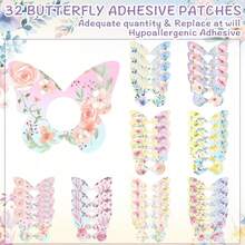 32/8/3PCS Geisailie 32 Enchanting Butterfly Tape Stickers, Waterproof And Sweat Proof, Flexible And Breathable, Pre Cut, Durable And Long-Lasting, Easy To Carry, Are Essential For Families And Outdoor Travel - View 8