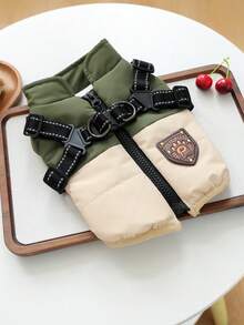 1PC Pet Clothes 2026 New Arrival Small Dog Puppy Cat Cute Pet Style Windproof Warm Colorblock Cool Claw Vest - Card Green - Multicolor - View 13
