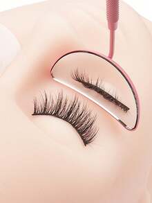 1pc Round Stainless Steel Eyelash Extension Inspection Mirror - Multicolor - View 4
