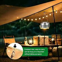 Portable Heavy-Duty Magnetic Carabiner Hook, Heavy-Duty Tent Magnetic Clip, Outdoor Multi-Function Hook, Convenient For Hanging Lights, Tools, Camping Gear, Suitable For Campsites, RV Travel, Backyard, Garage, Outdoor Storage Accessories - Multicolor - View 6