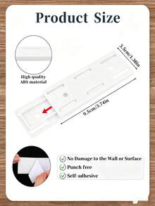 Dudukan Stopkontak Perekat Mandiri, Pelindung Lonjakan Arus yang Dapat Dilepas dan Dipasang di Dinding Tanpa Bor, Pengatur Stopkontak Plastik yang Dapat Dilepas untuk Rumah, Kantor, Kamar Mandi, 1/5/10 buah - Berbagai gaya - View 8