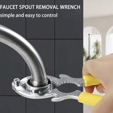 Multifunctional Open End Wrench, Stainless Steel Tool, Used For Removing Faucet Aerators, Loosening Kitchen Sink Outlet Strainers, And Daily Maintenance And Repair - A - View 2