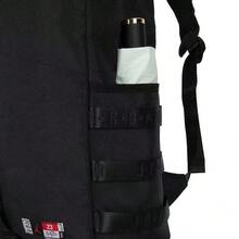 Tas Basket, Tas Laptop, Tas Sekolah, Ransel, Tas Bahu, Unisex, Warna Hitam dengan Logo Jumpman Warna-warni Nike Jordan, Kapasitas Besar, Bahan Polyester, Warna Hitam - Hitam - View 6