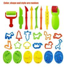 26Pcs Kids Clay Tools Set, DIY Plasticine Molds & Cutters, Rolling Pin Modelling Accessories, Educational Toy For Children(No Clay Included)Color,Shape And Style Are Random - Multicolor - View 2
