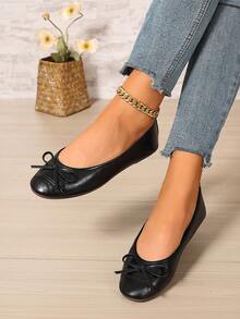 Women's Heart Sequin Mesh Pointed Toe Flat Mule Shoes, Elegant Slip-On Open Back Flat Sandals, Black Mule Shoes For Party And Daily Wear - Black - View 5