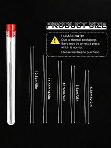5pcs Beading Needle Set, Foldable Design, Large Eye Beading Needles Suitable For Bracelet Jewelry Craft And DIY Jewelry Making, Includes 5 Sizes, Comes With Storage Bottle, DIY Beading Accessories, Handmade Beading Tool (1/5pcs) Available - Multicolor - View 11