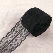 180 Inch Floral Lace Ribbon Roll - Vintage Fan-Shaped Lace Trim, Suitable For Hair Accessories, Ribbon Bows, Clothing Applique, DIY Crafts And Gift Wrapping Ribbon - Lace Trim - View 8